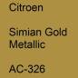 Preview: Citroen, Simian Gold Metallic, AC-326.